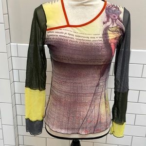 Cop.Copine Vintage Long-Sleeved See-Thru Tee